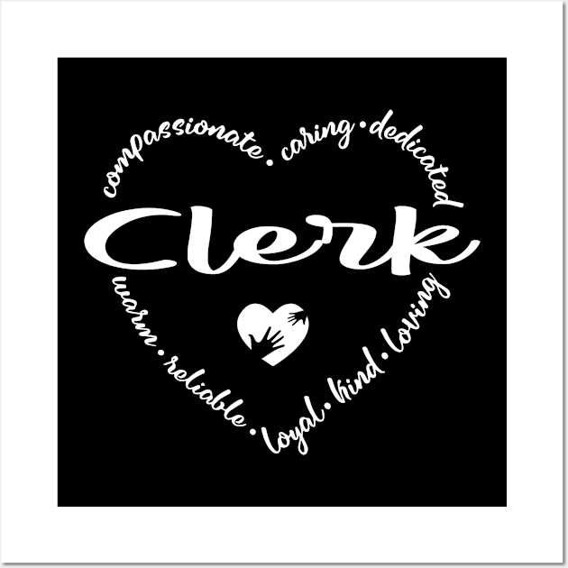 Clerk Heart Wall Art by HeroGifts